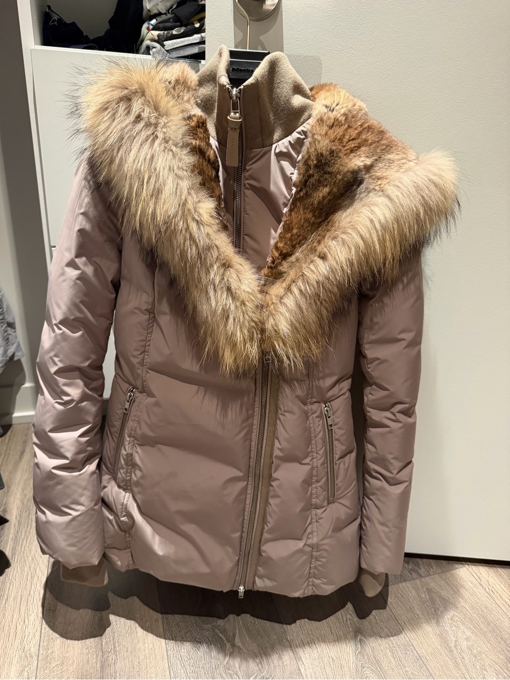 Mackage Women’s Down Coat with Natural Fur – XS